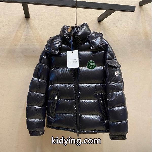 モンクレール コピー 2025秋冬 極暖プレミアム ブラック MONCLER ダウンジャケット 光沢リッチ-0