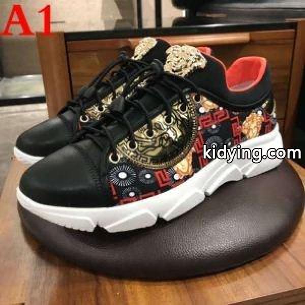 VERSACE ヴェルサーチ ハイトップシューズ 3色可選 2019春夏の必須アイテム 春夏新作も続々登場!_ヴェルサーチ VERSACE_ブランド コピー 激安(日本最大級)-0