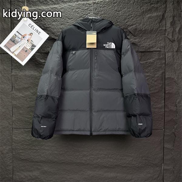 高品質2025秋冬アウター The North Face ザノースフェイス 偽物 黒灰拼色 ダウンジャケット クラシックモデル-0