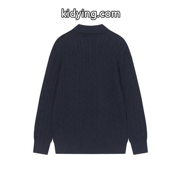Polo Ralph Lauren ポロ ラルフローレン コピー ニット ポロシャツ メンズ 長袖 セーター 秋冬 シンプル-3