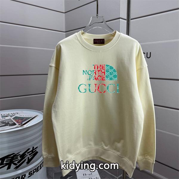 GUCCI スーパーコピー コラボ風 ベージュ グッチ パーカー ユニセックス トレンディ 人気急上昇-0