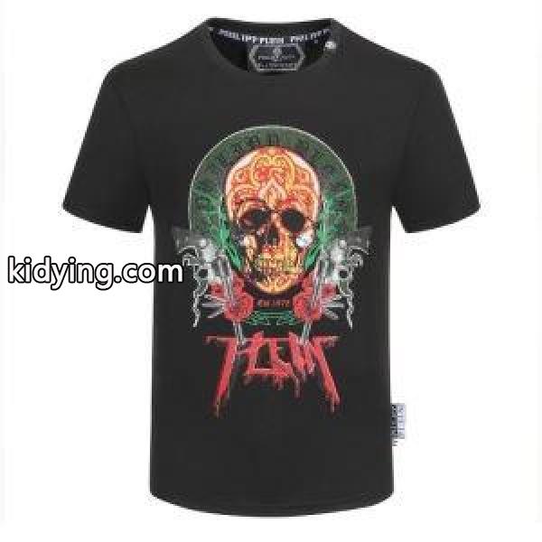 半袖Tシャツ 2色可選 トレンドコーデを格上げフィリッププレイン PHILIPP PLEIN 春夏ならではのコーデに_フィリッププレイン PHILIPP PLEIN_ブランド コピー 激安(日本最大級)-1
