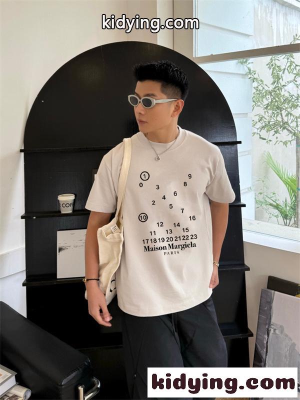 ナンバーロゴプリント ミニマルモード 人気 Maison Margiela メゾンマルジェラ コピー Tシャツ メンズ レディース-11