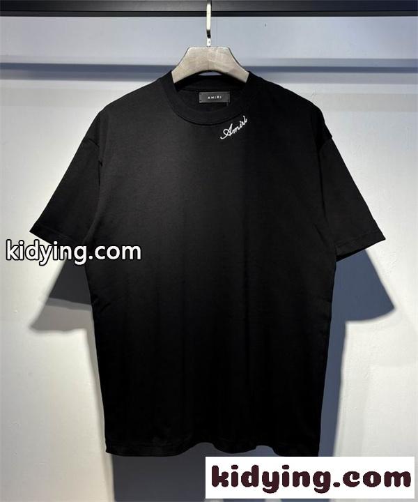 個性的Amiri アミリ Tシャツコピー2026 メンズ半袖 アーティストコラボ風 涼しげ-1