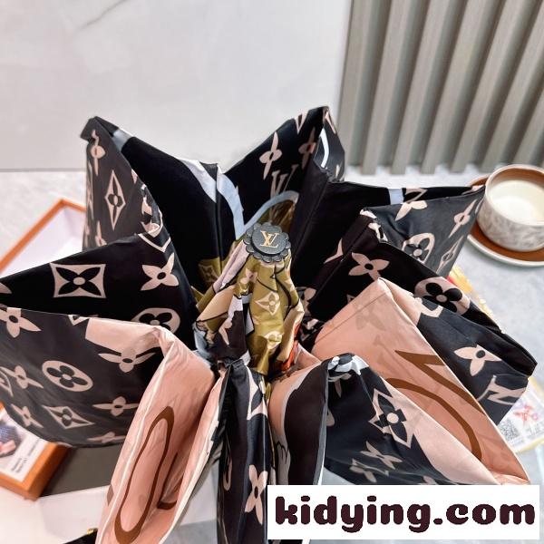 2026新作 LOUIS VUITTON 激安 ルイヴィトン 全自動折りたたみ傘 晴雨兼用 UVカット 遮熱 軽量 ワンタッチ開閉 ギフトBOX付き-4