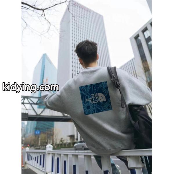 ブラック 検索人気 パープルロゴ ゆる感  パーカー THE NORTH FACE ザノースフェイス スーパーコピー-3