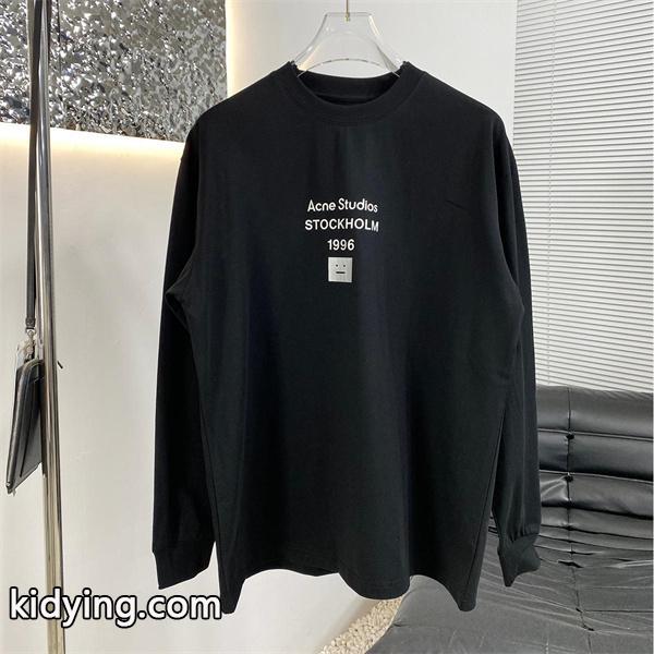 希少デザイン 安心 ブラック ロングTシャツ ベーシック ACNE STUDIOS アクネ ストゥディオズ コピー-0