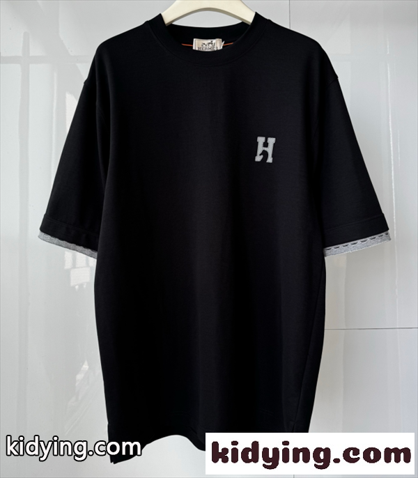 2026最新&Hermèsエルメス tシャツコピーメンズファッション快適半袖カジュアル新作ユニセックス-0