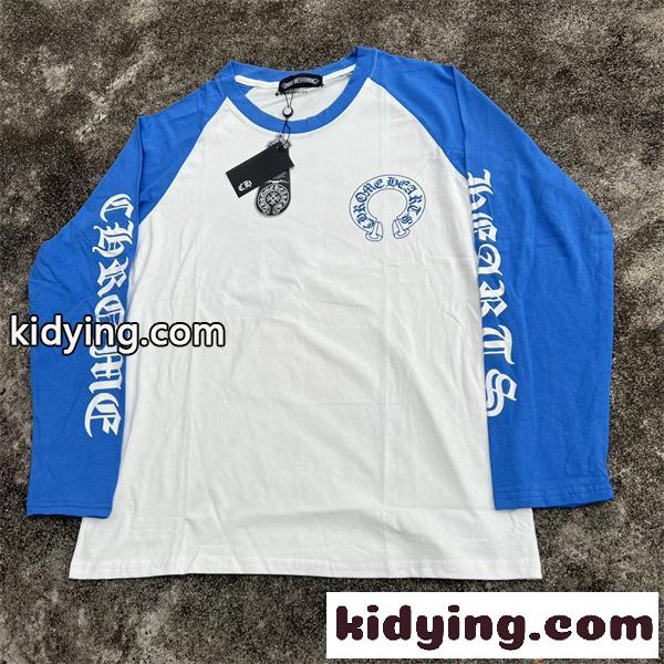 CHROME HEARTS クロムハーツ コピー 長袖Tシャツ 春秋 ラグラン 配色アクセント 軽快 ストリート-2