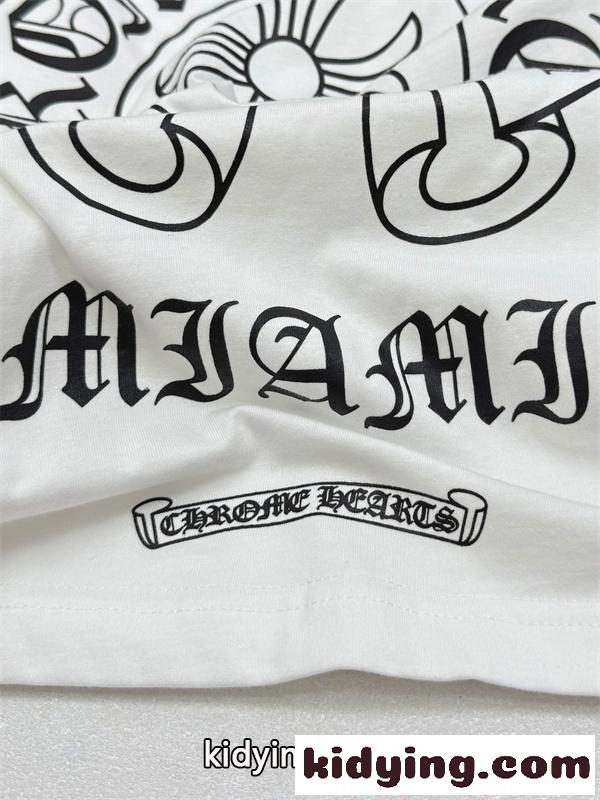 Chrome Hearts 胸ポケット ホワイト クロムハーツ スーパーコピー Tシャツ ロゴプリント モード カジュアル-7