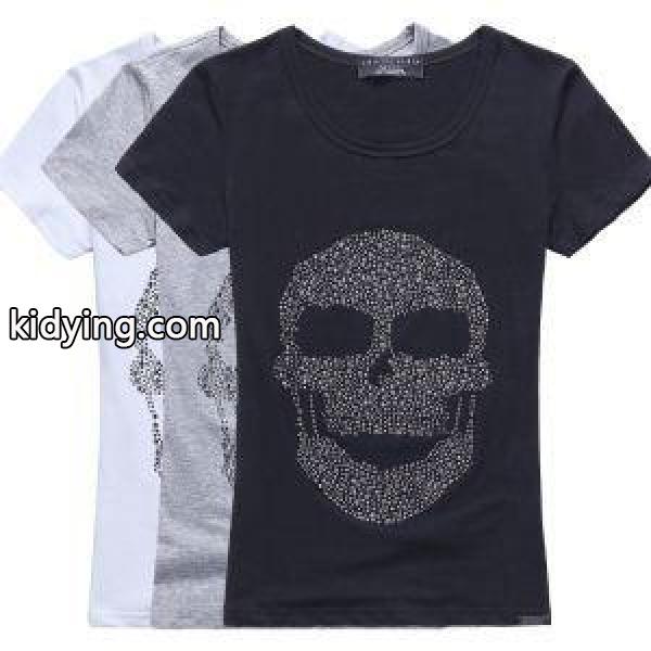 海外セレブ愛用 フィリッププレイン 2015 春夏 ダイヤ付き レディース 半袖 Tシャツ 3色可選_フィリッププレイン PHILIPP PLEIN_ブランド コピー 激安(日本最大級)-0