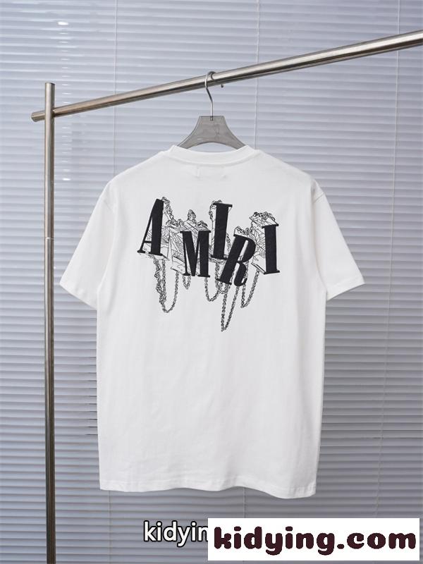 ブランドグラフィック アクセサリーモチーフ アートデザイン AMIRI アミリ コピー 半袖Tシャツ コーデ映え-8