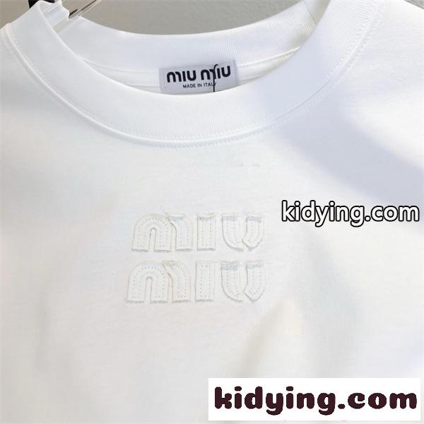 軽やか着用 MIUMIU ミュウミュウ コピー 長袖tシャツ レディース シンプル-6