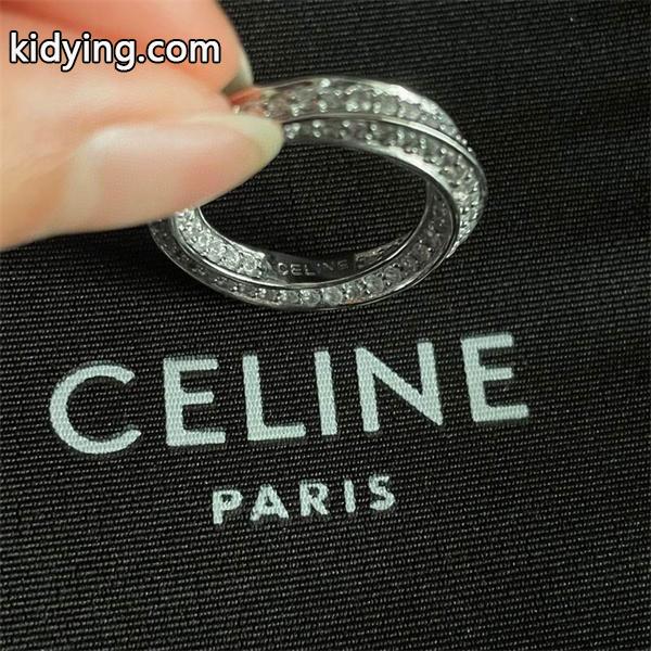 2025秋冬 シルバーサークル クリスタルトリオンフ ネックレス CELINE セリーヌ スーパーコピー-3