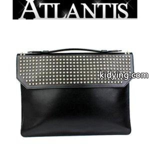Christian louboutin クリスチャン ルブタン ビジネスバッグ ブリーフケース スタッズ 黒 :041258:atlantis - 通販ショッピング-0