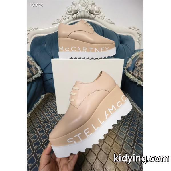STELLA McCARTNEY 2026最新作 ロゴソール 厚 ベージュカラー モード 美脚 ステラマッカートニー コピー-1