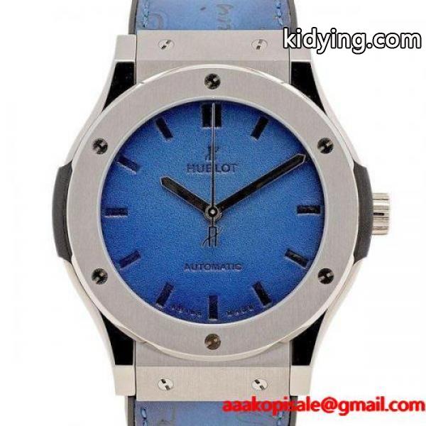 HUBLOT ウブロ クラシックフュージョン ベルルッティ スクリット オーシャンブルー 自動巻き腕時計 美品 通販 ショッピング-0
