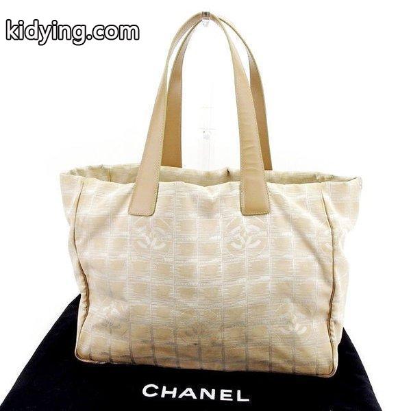 Chanel バッグ トートバッグ ニュートラベルライン トートMM ベージュ ゴールド レディース メンズ 中古 Bag :T2514:ブランドデポTOKYO - 通販ショッピング-0
