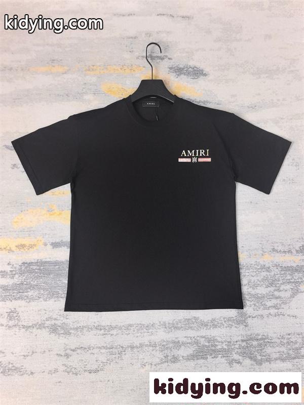 AMIRI モノトーン アミリ コピー 半袖Tシャツ シンプル 高見え カジュアル 2026新作コーデ-1
