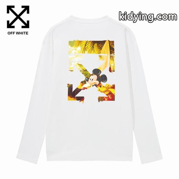 大人気コラボ商品オフホワイトレディース長袖ＴシャツOFF-WHITEスーパーブランドコピーブラック綿-0
