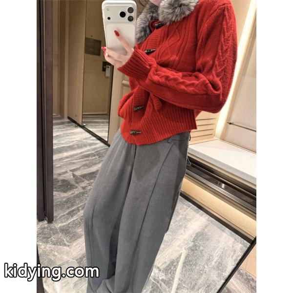 人気爆発 グレー LOEWE ロエベ コピー ニット ケーブル編み 着心地抜群 お洒落-3