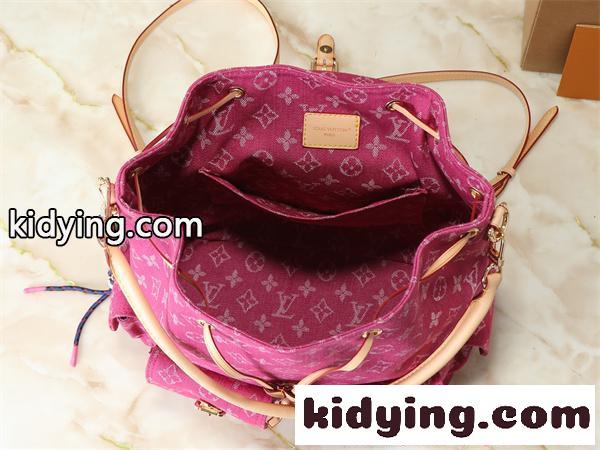 リュック レディース ピンク デニム モノグラム バックパック 大容量 2WAY ルイヴィトン コピー Louis Vuitton-8