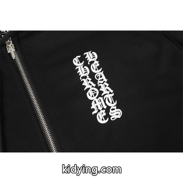 注目の新作 ホワイト シンプルジップ 上品モード 2025秋冬コーデ クロムハーツ コピー Chrome Hearts パーカー-4