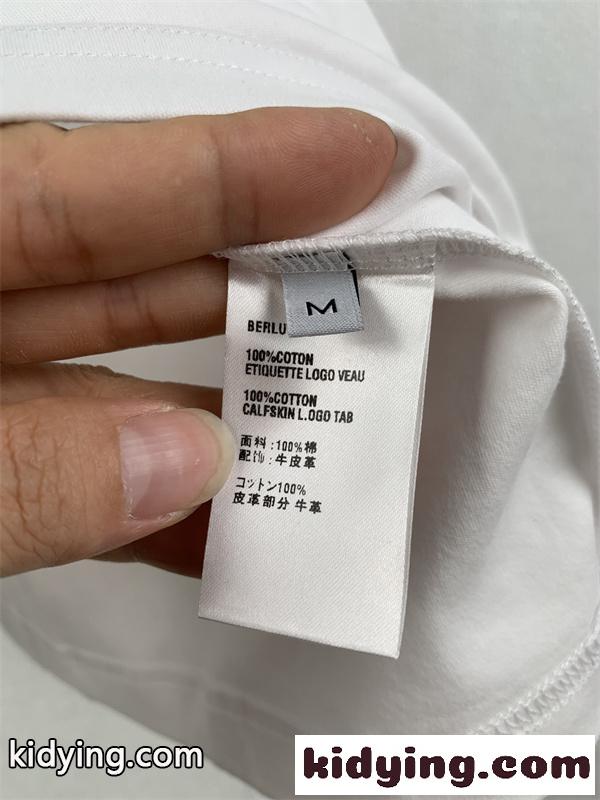ワンポイントロゴ レザーテイストディテール ミニマルモード BERLUTI ベルルッティ コピー 半袖Tシャツ 旬ア-9