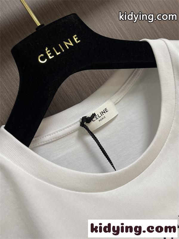 CELINE PARIS♥2026春夏流行 セリーヌ tシャツコピー男女OKシンプルデザイン3色-6