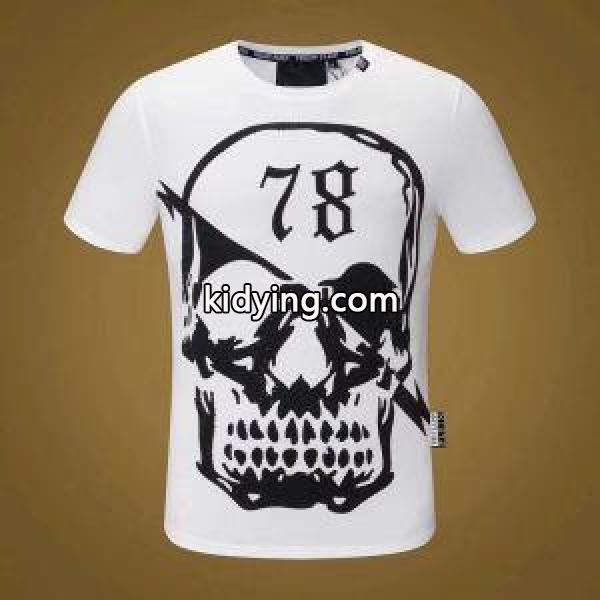 トレンドアイテム　2色可選　数量限定販売　半袖Tシャツ　フィリッププレイン PHILIPP PLEIN 激安セール_フィリッププレイン PHILIPP PLEIN_ブランド コピー 激安(日本最大級)-1