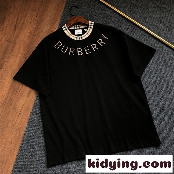 大人気商品 BURBERRY バーバリー コピー 半袖Tシャツ 刺繍ロゴ 柔軟生地 カジュアル-0