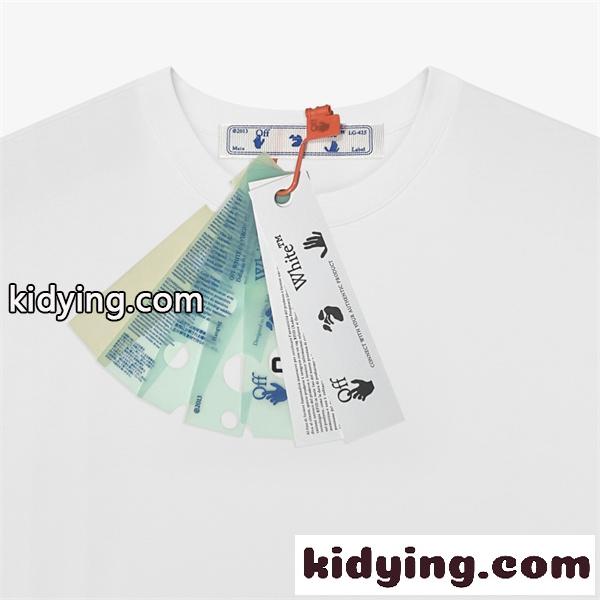 プリント バックロゴアート入り 注目作 OFF-WHITE オフホワイト コピー Tシャツ トレンド感抜群 デイリー向け-4