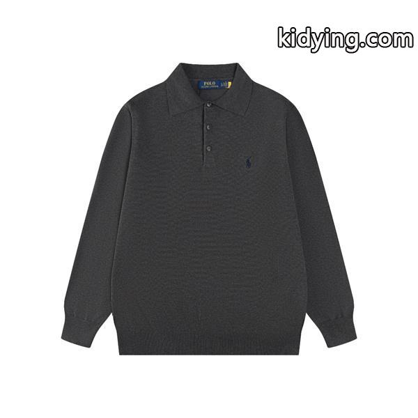 定番人気 ホワイト ニットポロ 長袖 ワンポイント刺繍 きれいめ Polo Ralph Lauren ポロ ラルフローレン コピー-5