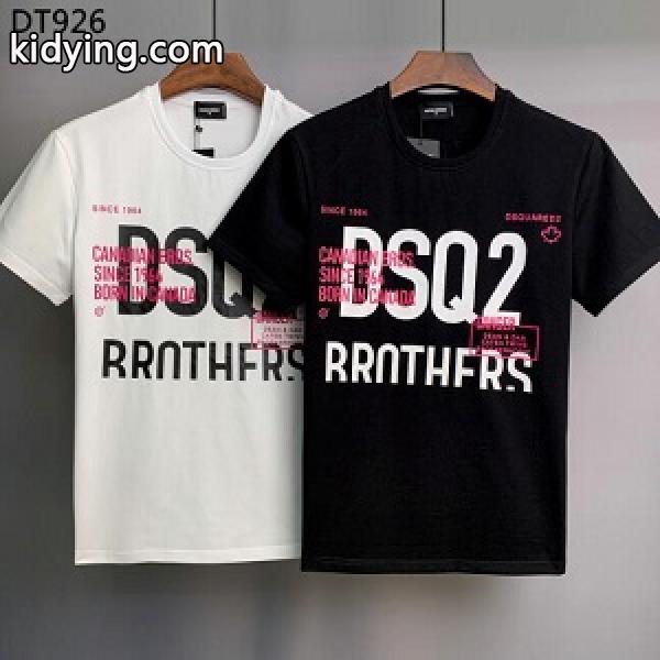 2021超目玉 ディースクエアードDSQUARED2 半袖Tシャツ 偽物 2色展開 幅広い季節にぴったり-0
