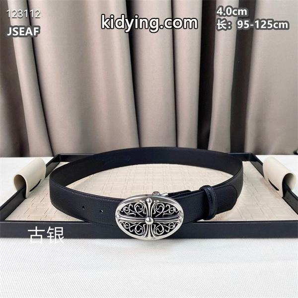 期間限定！最安値挑戦のChrome Hearts  黒本革 クロムハーツメンズベルト__ブランド コピー 激安(日本最大級)-4