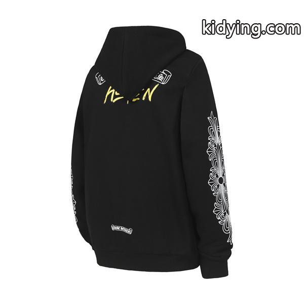 クロムハーツ コピー Chrome Hearts パーカー 本格仕様 ホワイト プレミアム品質 プリント 大人モード 2025秋冬準備-3