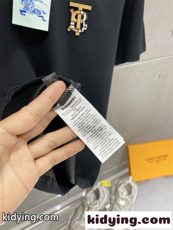バーバリー上下着コピー BURBERRY 2026ss☆半袖Tシャツ&デニム調ショーツ セット メンズ カジュアル ストリート-5
