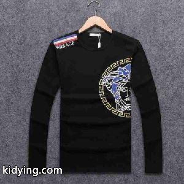 長袖Tシャツ 3色可選 大絶賛の履き心地! 2017秋冬 ヴェルサーチ VERSACE_ヴェルサーチ VERSACE_ブランド コピー 激安(日本最大級)-1