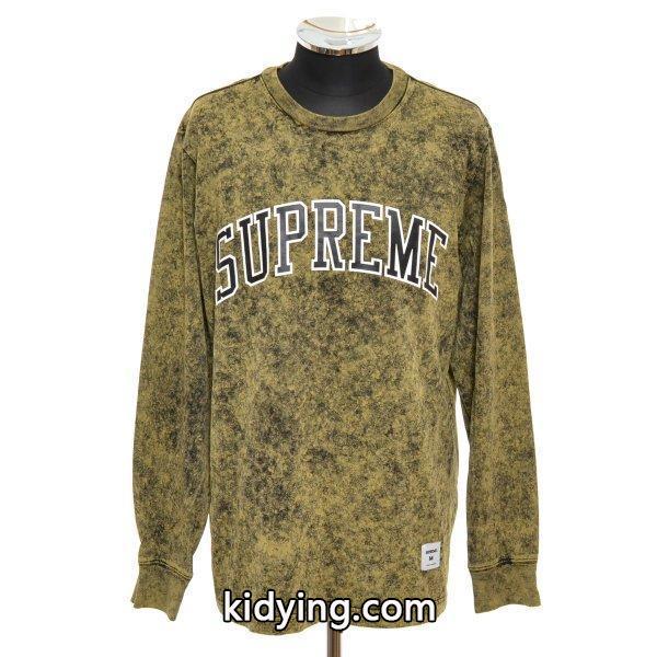 シュプリーム SUPREME アシッドウォッシュアーチロゴTシャツ ロングスリーブ 長袖 サイズM 中古 古着 :0230276171:リサイクル市場エコ - 通販ショッピング-0