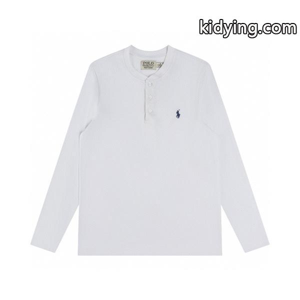 Polo Ralph Lauren ポロ ラルフローレン コピー 入手困難 プレミアム ヘンリーネック ロングTシャツ 大人リラックス-3
