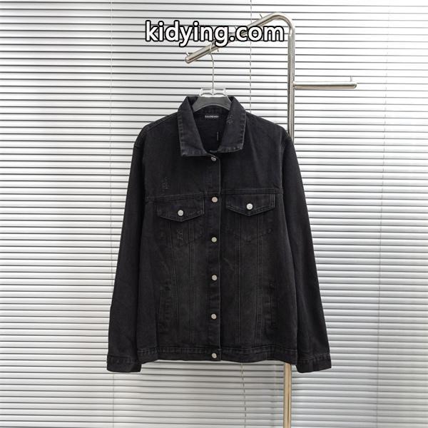 バレンシアガ スーパーコピー デニムジャケット シンプル 高品質 ヴィンテージ風 長袖 ジージャン BALENCIAGA-0