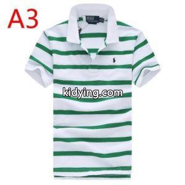 使い勝手も抜群!ポロ ラルフローレンコピーPolo Ralph Laurenメンズビジネス用ポロストライプ半袖tシャツ-2