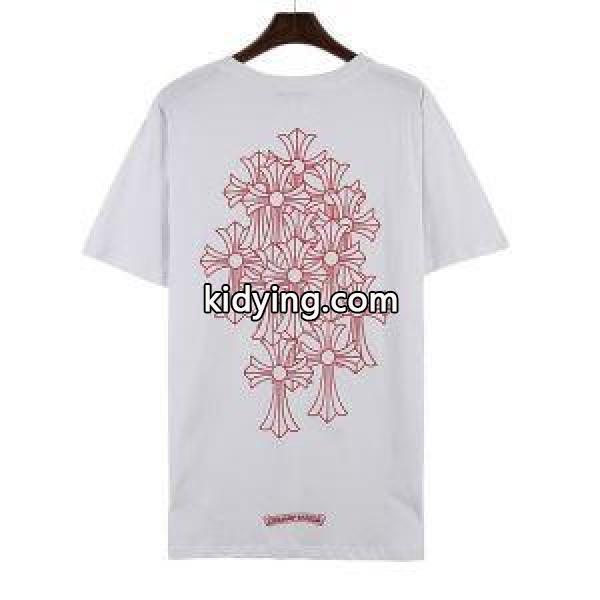 ヴィンテージ感漂う着心地のCHROME HEARTSクロムハーツＴシャツコピーの男女兼用のクルーネック半袖Tシャツ-2