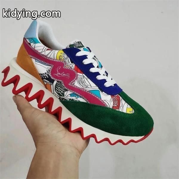 CHRISTIAN LOUBOUTIN コピー スニーカー カラフル アーティスティック ウェーブソール クリスチャンルブタン-0
