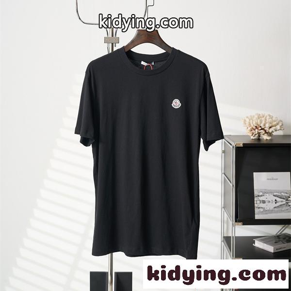 MONCLER コピー 半袖Tシャツ モンクレール ワンポイント ベーシック 軽量 快適 夏トップス-0