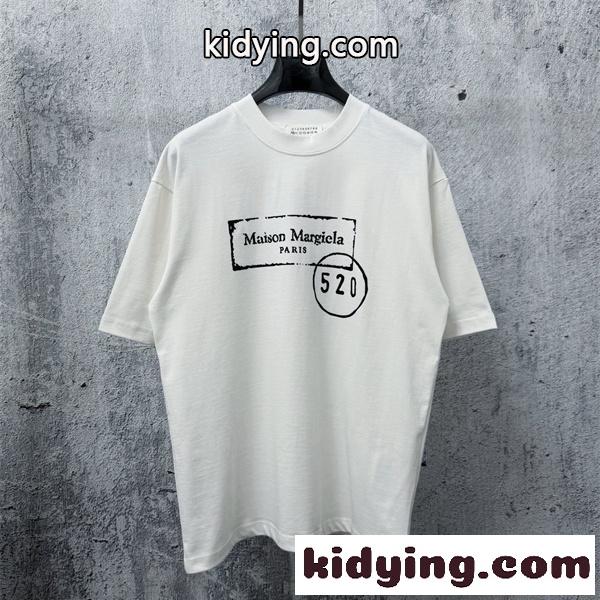 フロントアート クルーネック シックスタイル MAISON MARGIELA メゾンマルジェラ コピー ロゴTシャツ 洗練ムード-0