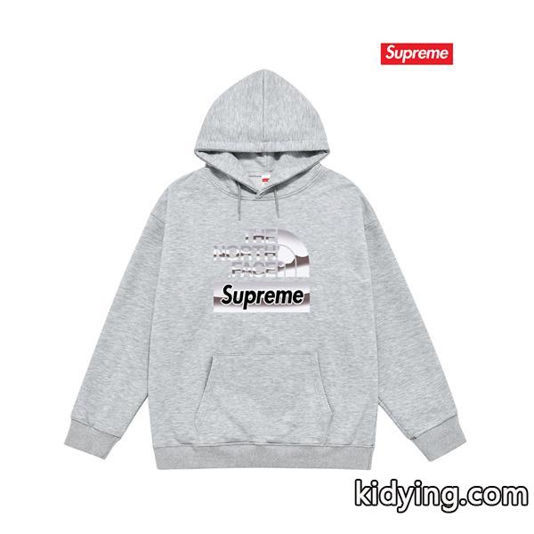 秋冬 裏起毛 ブラック コラボ注目 パーカー SUPREME シュプリーム スーパーコピー-4