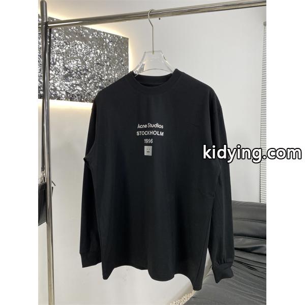 希少デザイン 安心 ブラック ロングTシャツ ベーシック ACNE STUDIOS アクネ ストゥディオズ コピー-2