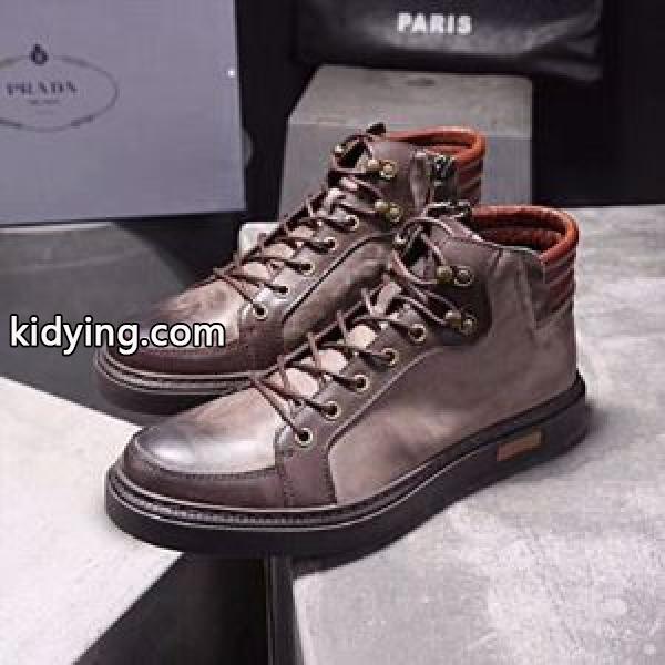 最近人気一番! ハイトップシューズ 2018新品入荷 2色選択可 プラダ PRADA 人気急上昇中_スニーカー、靴_メンズファッション_スーパーコピーブランド激安通販 専門店-0