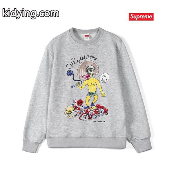 秋冬 防寒 ブラック 希少 プリント SUPREME シュプリーム スーパーコピー スウェット-4